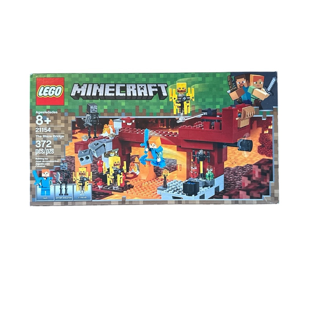 LEGO Minecraft Blaze Bridge Playset in Red and Orange